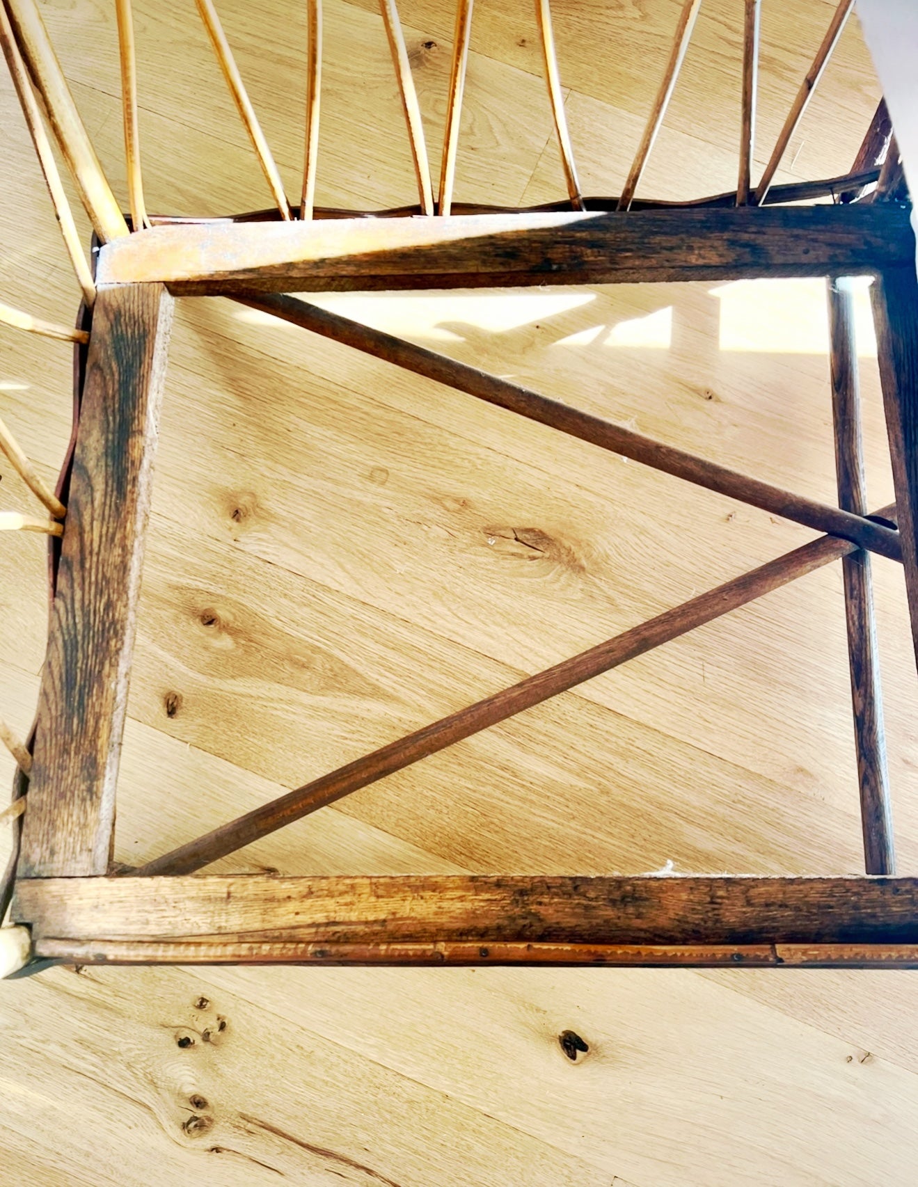 Vintage French Rattan and Cane Settee