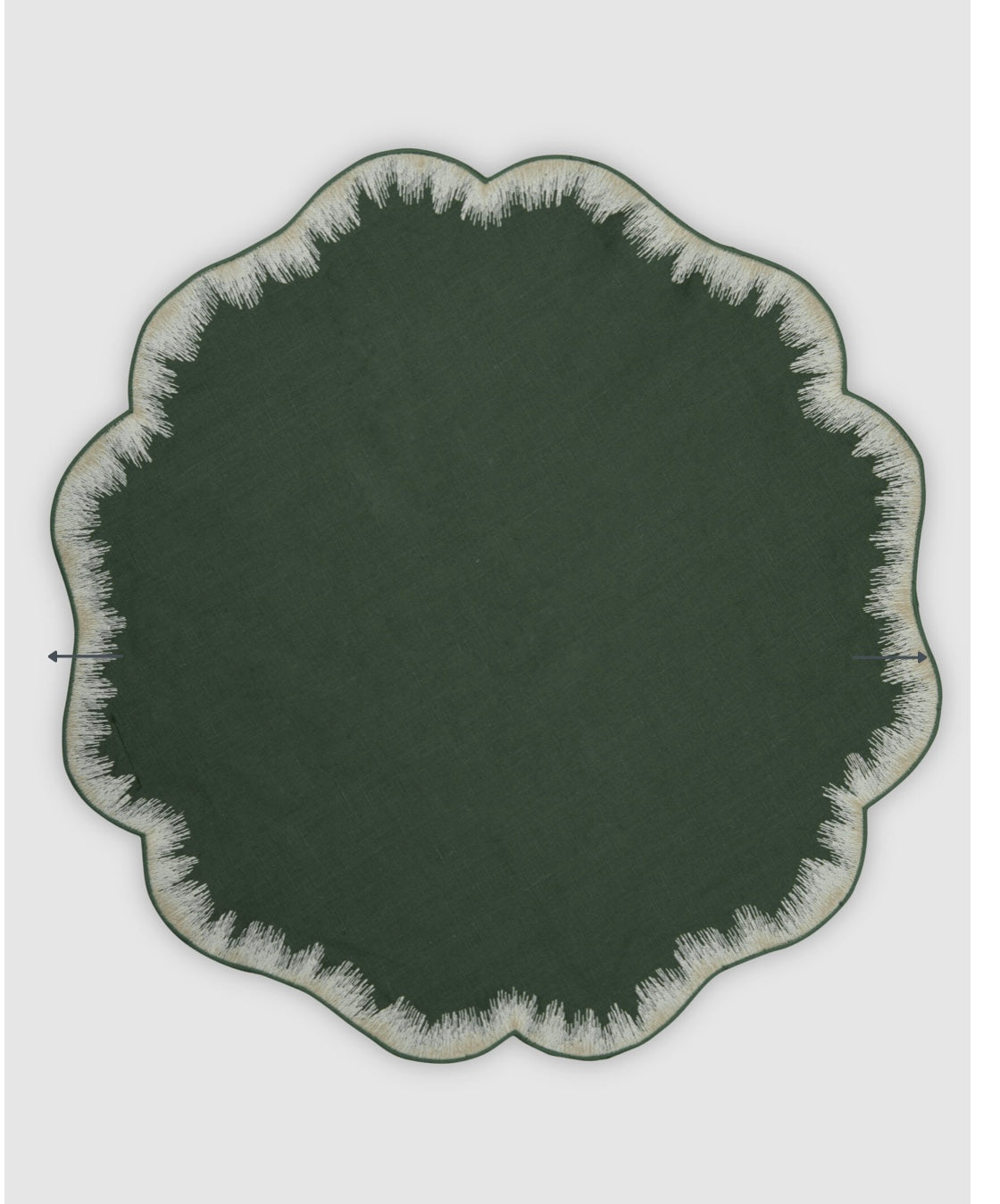 Linen "Valver" Placemat by Los Encajeros in Green (8 Requested)