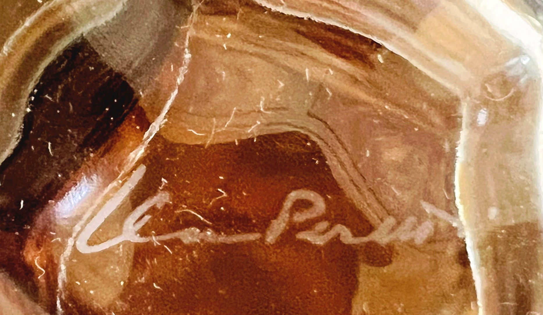 Vintage Elsa Peretti for Tiffany & Co Crystal Apple Lidded Jam Jar