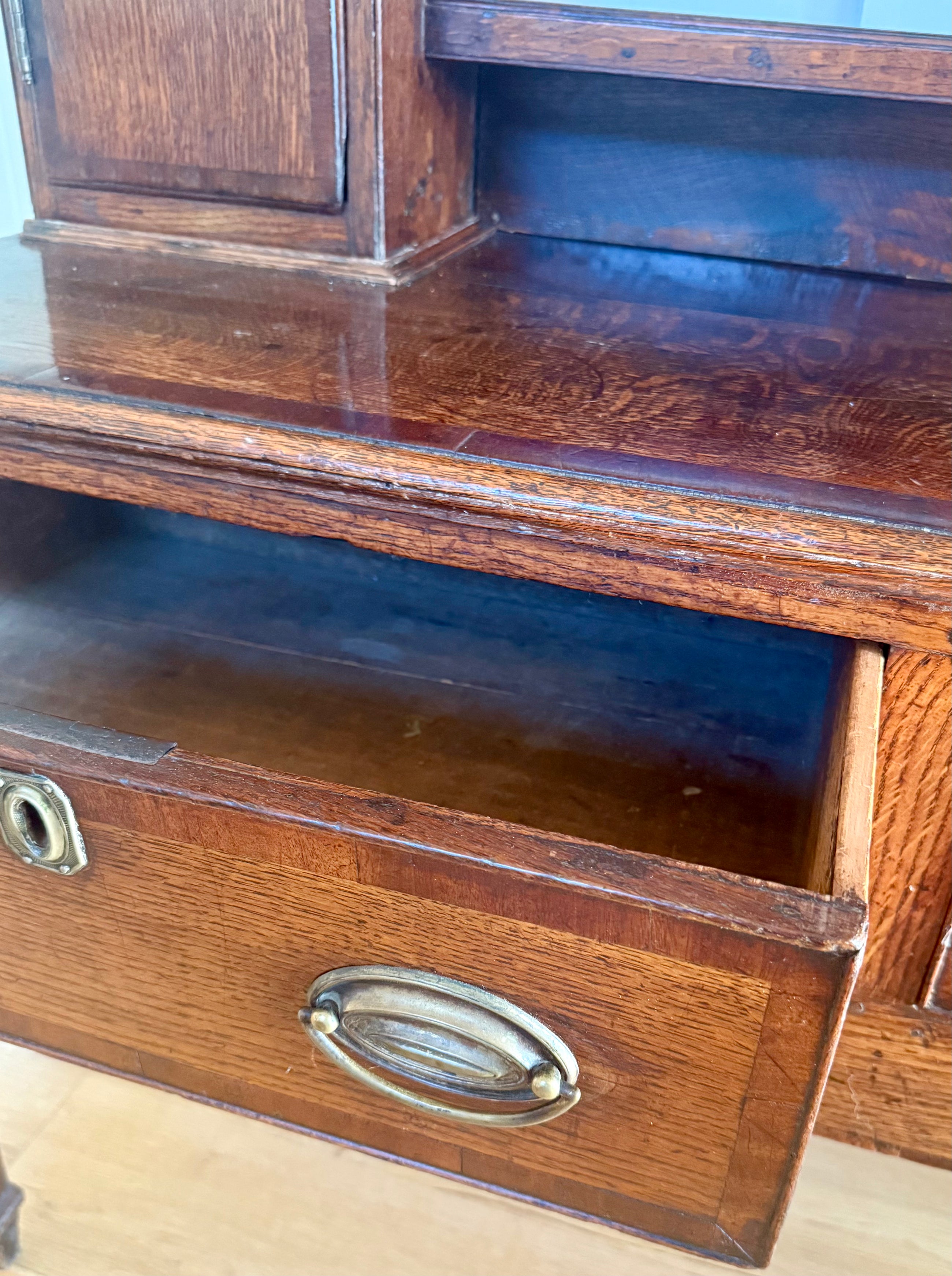 Antique Welsh Oak Captain's Chest