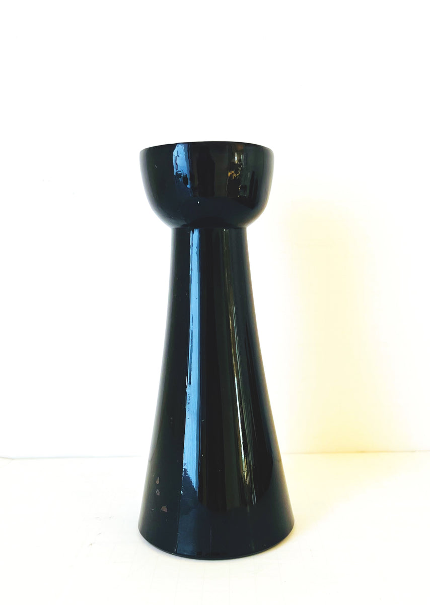 Antique Glass Bulb Forcer, Deep Amethyst Gray Antiques