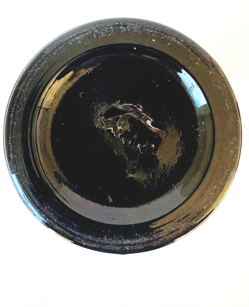 Antique Glass Bulb Forcer, Deep Amethyst Gray Antiques