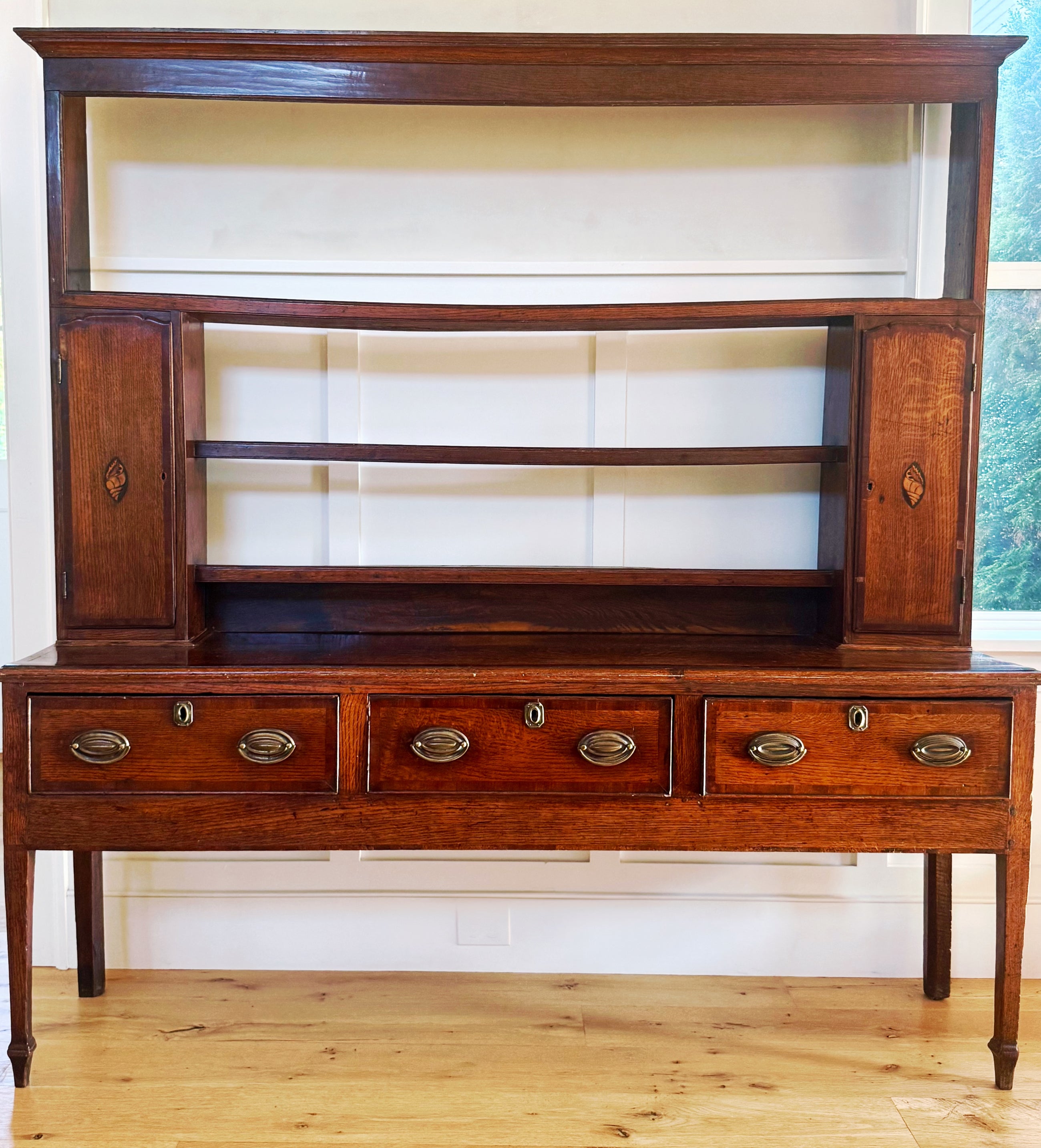 Antique Welsh Oak Captain's Chest
