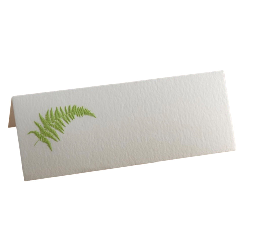 Placecards in "Fern" by The Printery, Set of 10