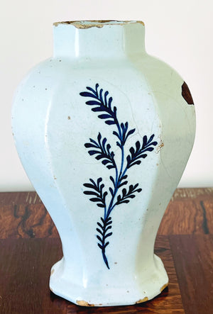 Antique Delft Bottle Vase