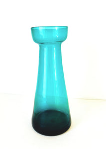 Vintage Glass Bulb Forcer, Teal Green