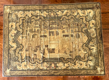 Antique Chinese Gold and Black Lacquered Document Box