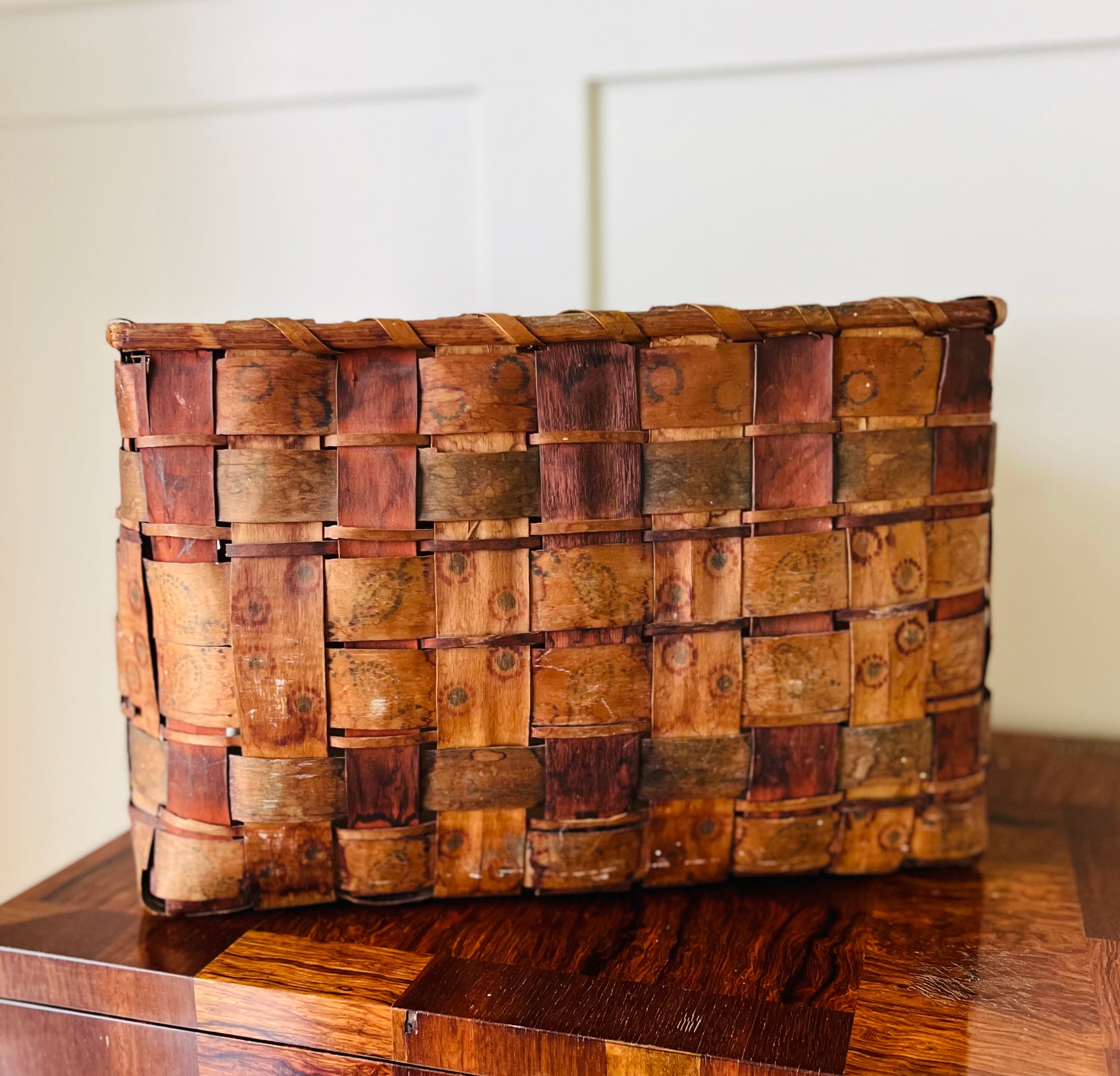 Northeastern Native American Woven Basket, c. 1900