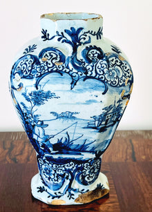 Antique Delft Bottle Vase