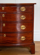 Antique Federal Mahogany Bow Front Chest