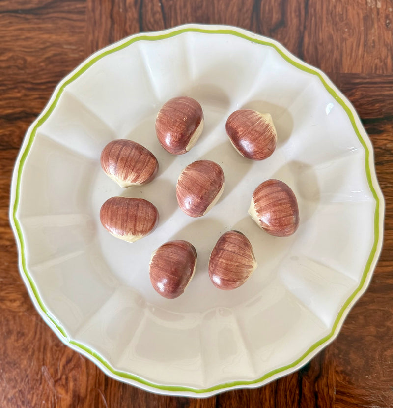 Vintage Este Ceramiche Trompe l'Oeil Plate with Chestnuts