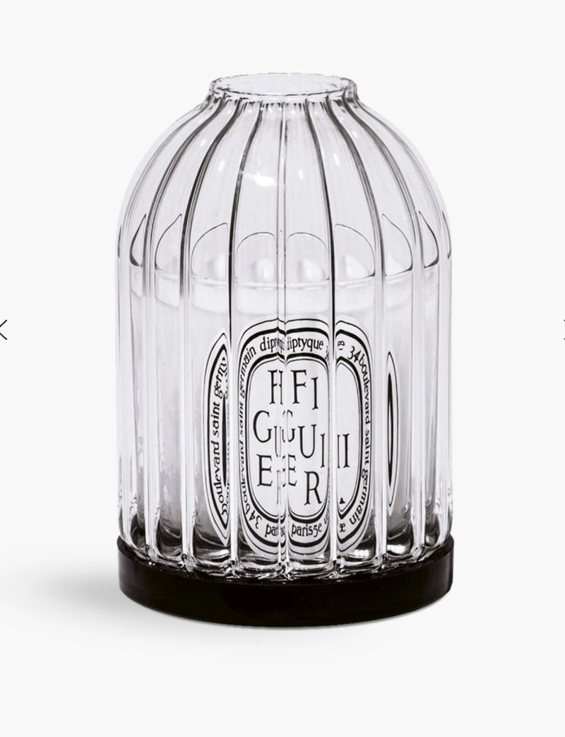 Diptyque Ribbed Glass Candle Holder with Base