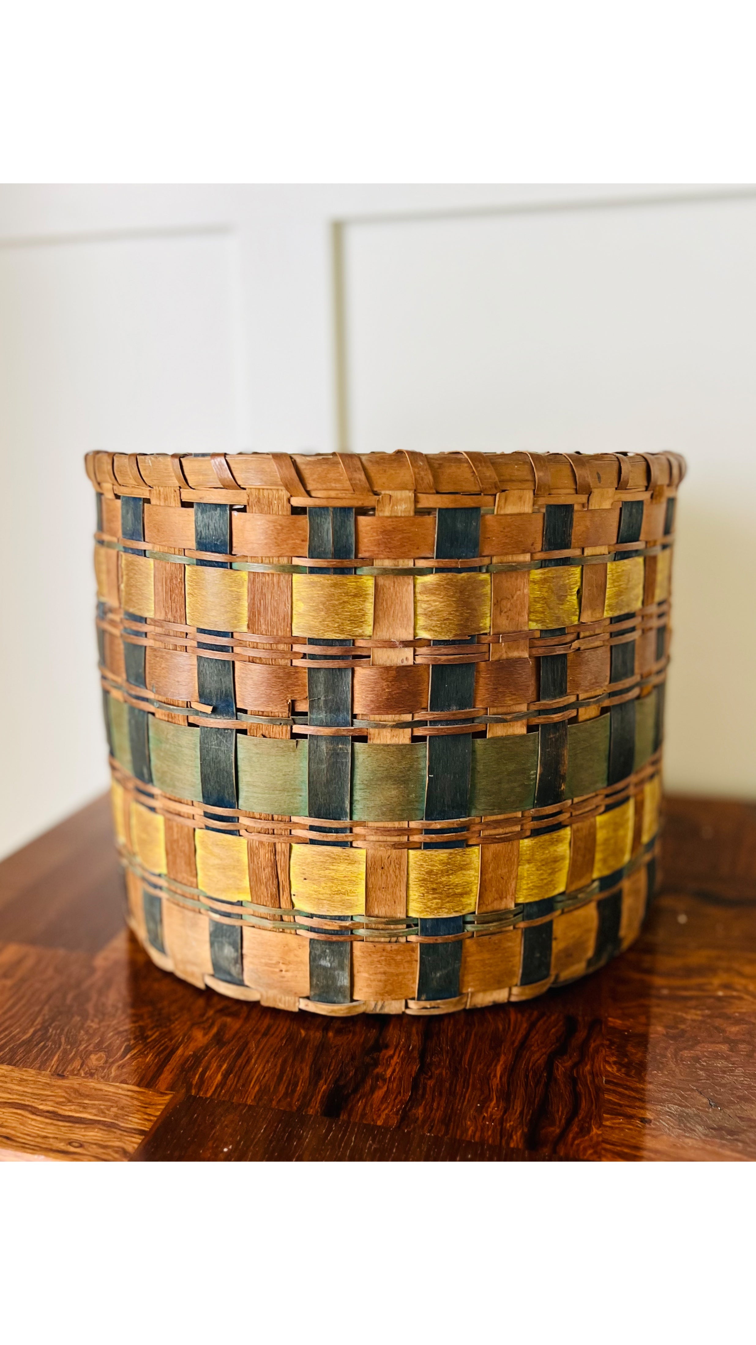 Northeastern Native American Woven Basket, c. 1900