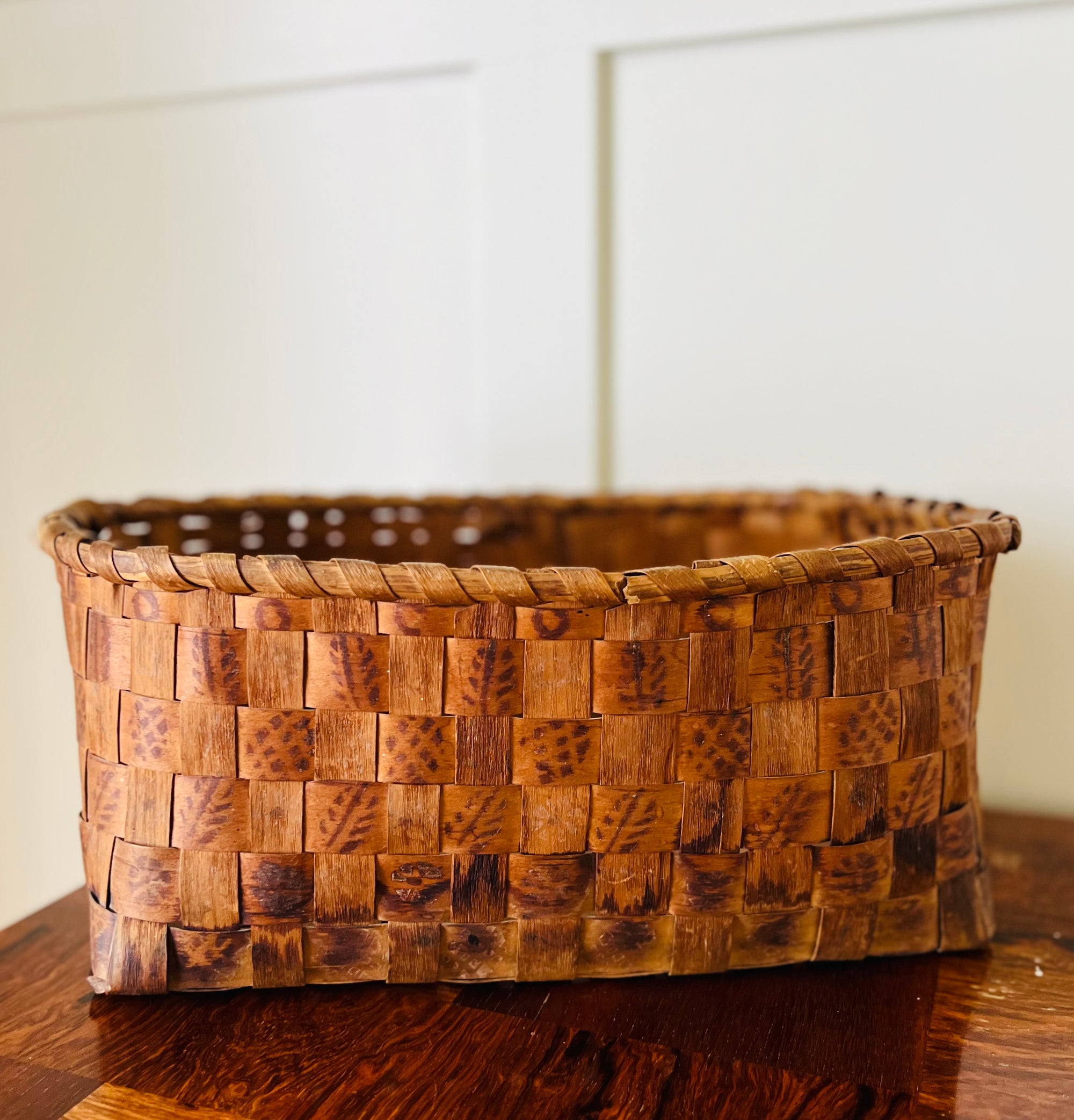 Northeastern Native American Woven Basket, c. 1900