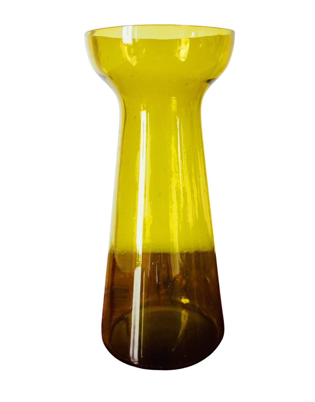 Vintage Glass Bulb Forcer, Amber
