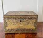 Antique Chinese Gold and Black Lacquered Document Box