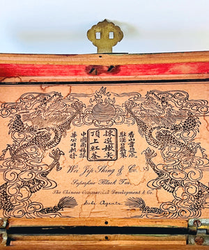Antique Chinese PaintedTea Box