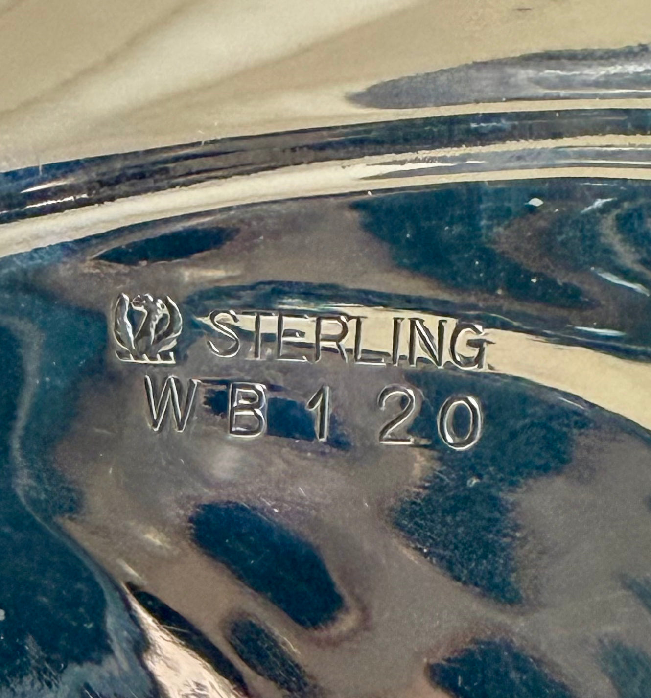 Vintage Sterling Trinket Dish in Leaf Form