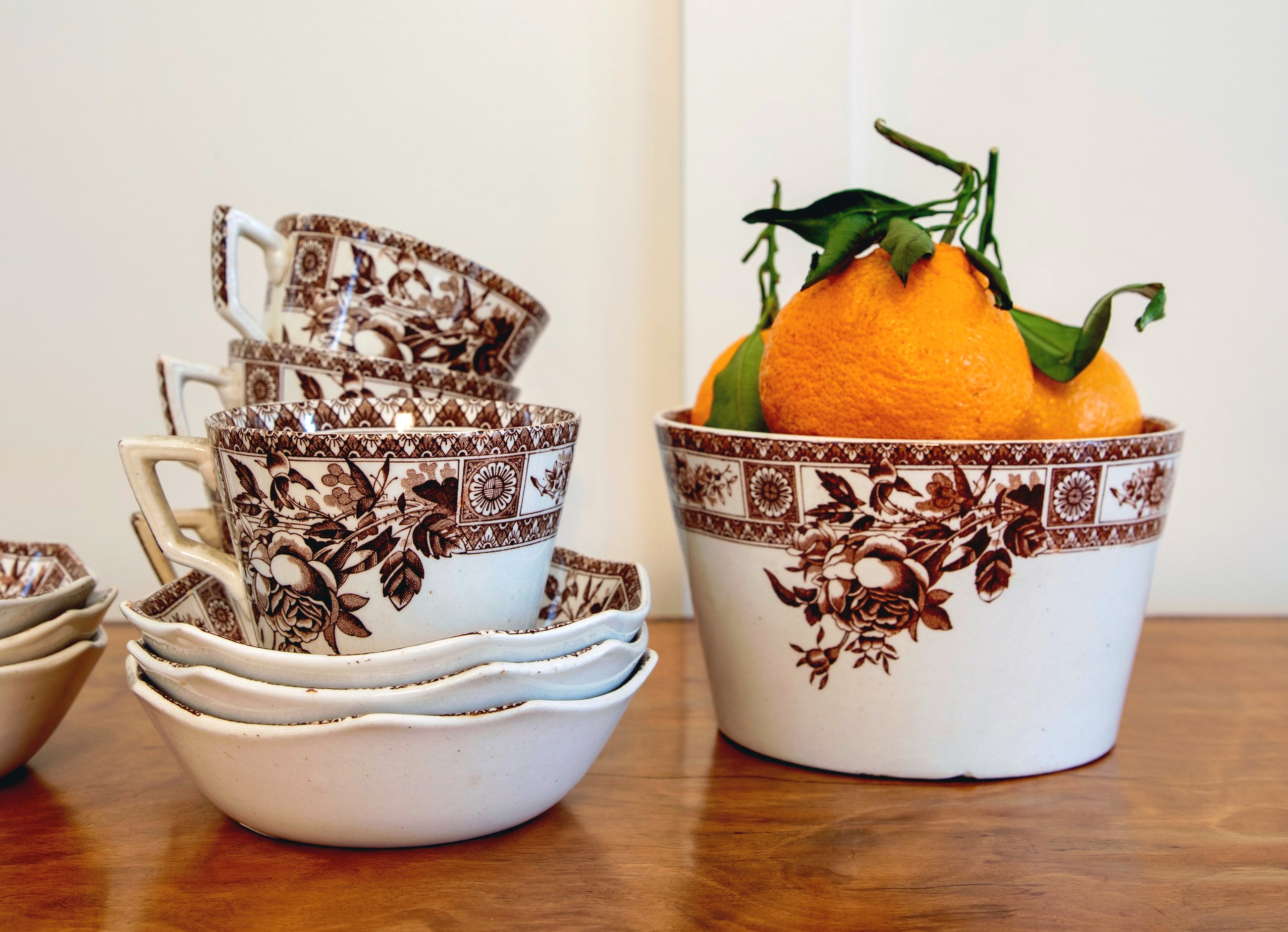 Antique English Transferware Serving Set