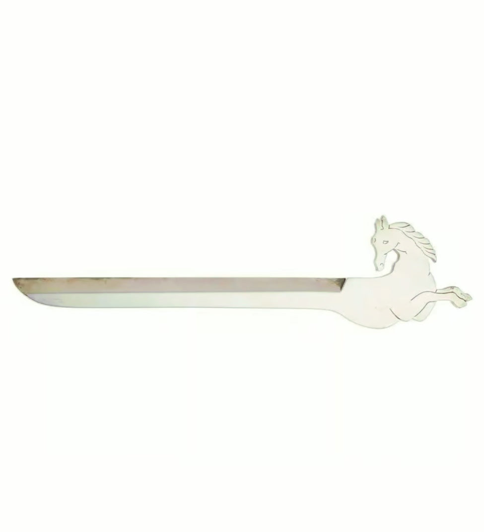 Vintage Hermès Silverplate Galloping Horse Letter Opener