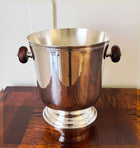 Vintage Christofle Silverplate "Sommelier" Champagne/ Wine Bucket with Wood Handles