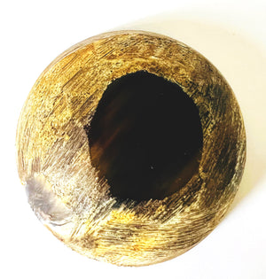Vintage Small Carved Horn Bowl