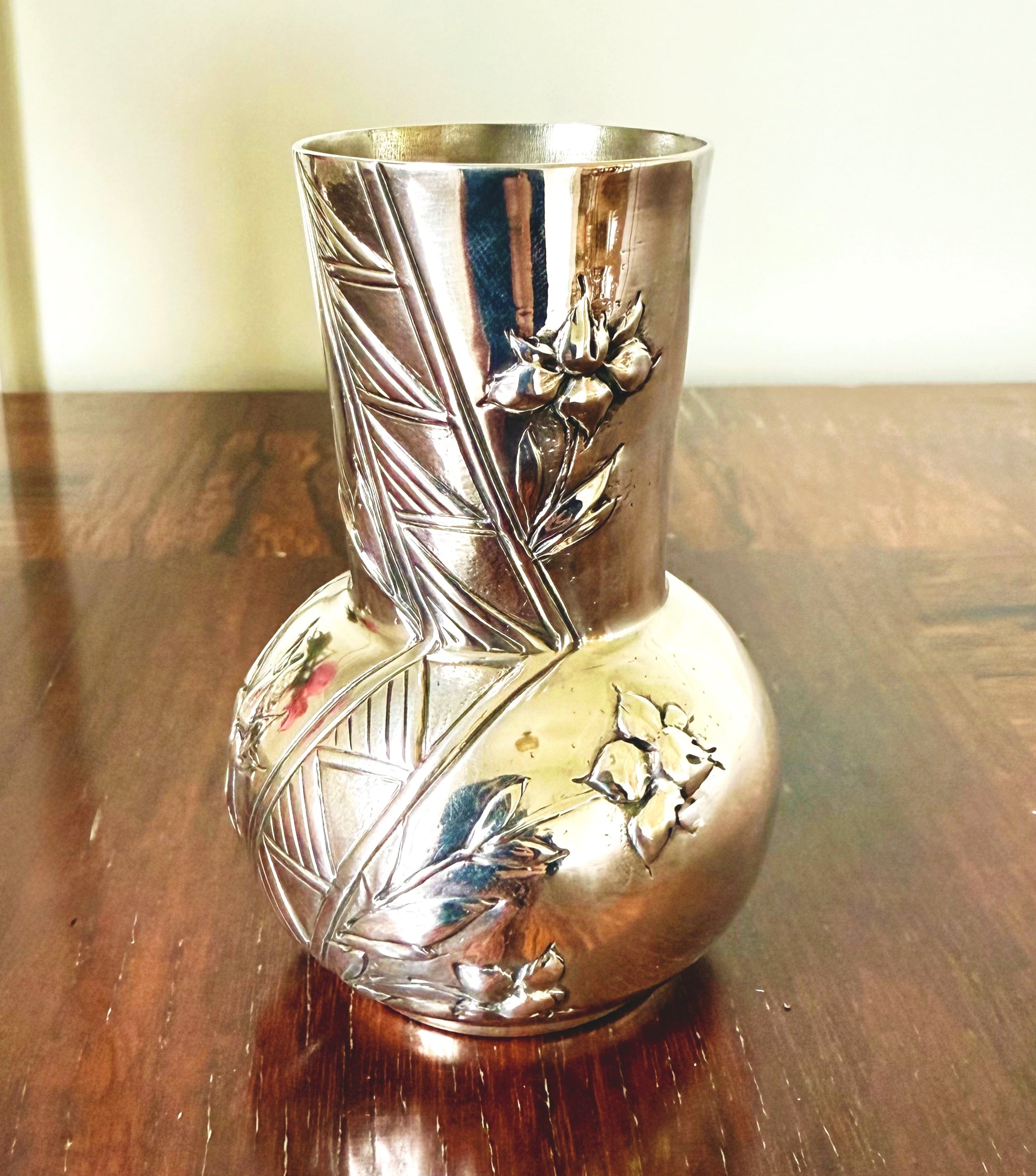 French Art Nouveau Sterling Bud Vase