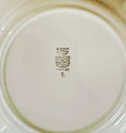 Vintage Digoin & Sarreguemines  Salad/Appetizer Plates with Vegetable Motif and Gold Trim, Set of 6