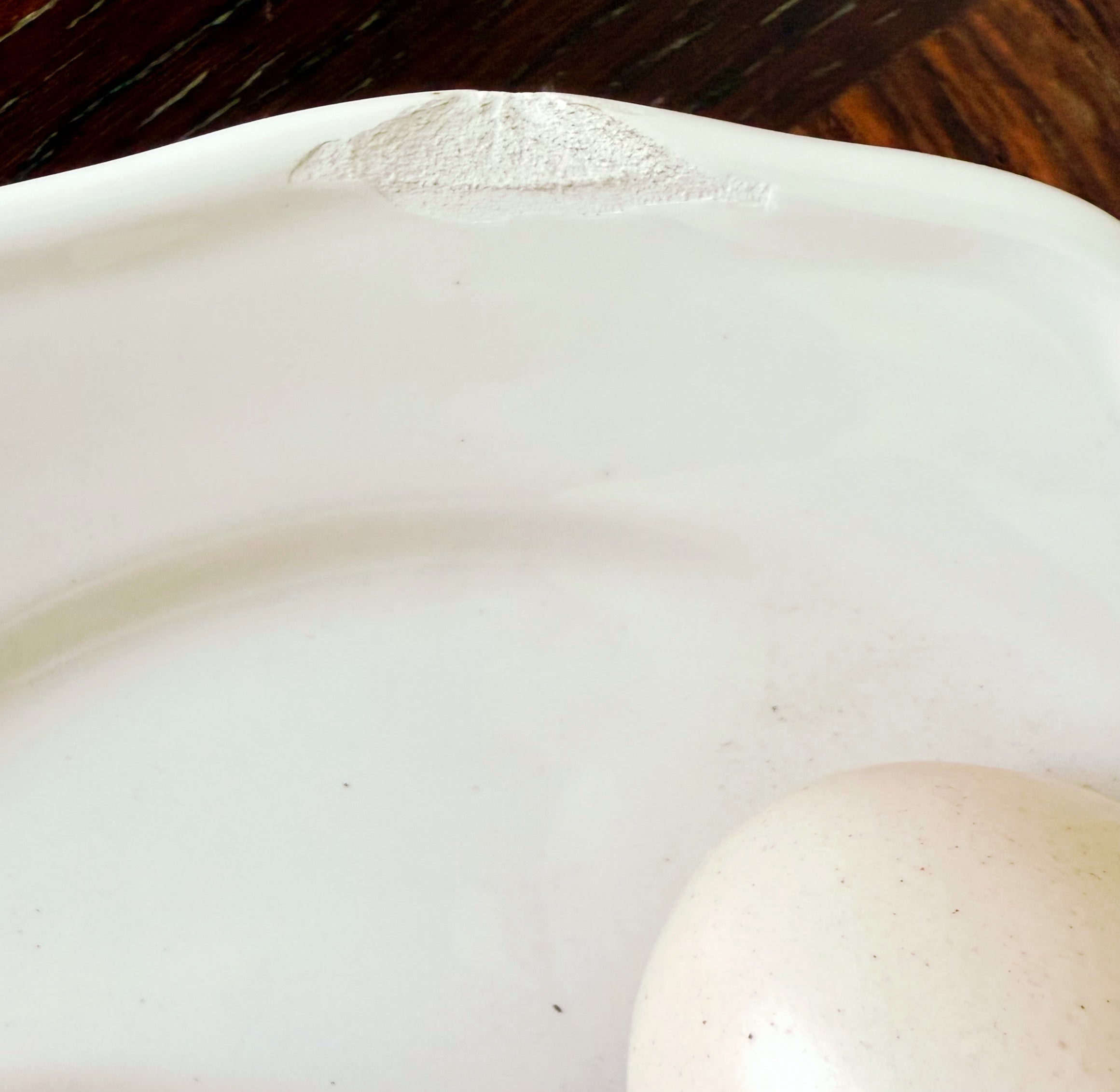 Vintage Este Ceramiche Trompe l'Oeil Porcelain Plate, Three Eggs