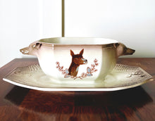 Antique French Creamware with Wildlife Motif, Collection of 15 Pieces