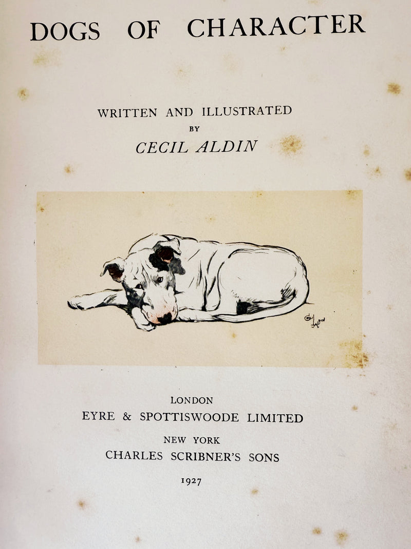 Dogs of Character by Cecil Aldin, London, 1927