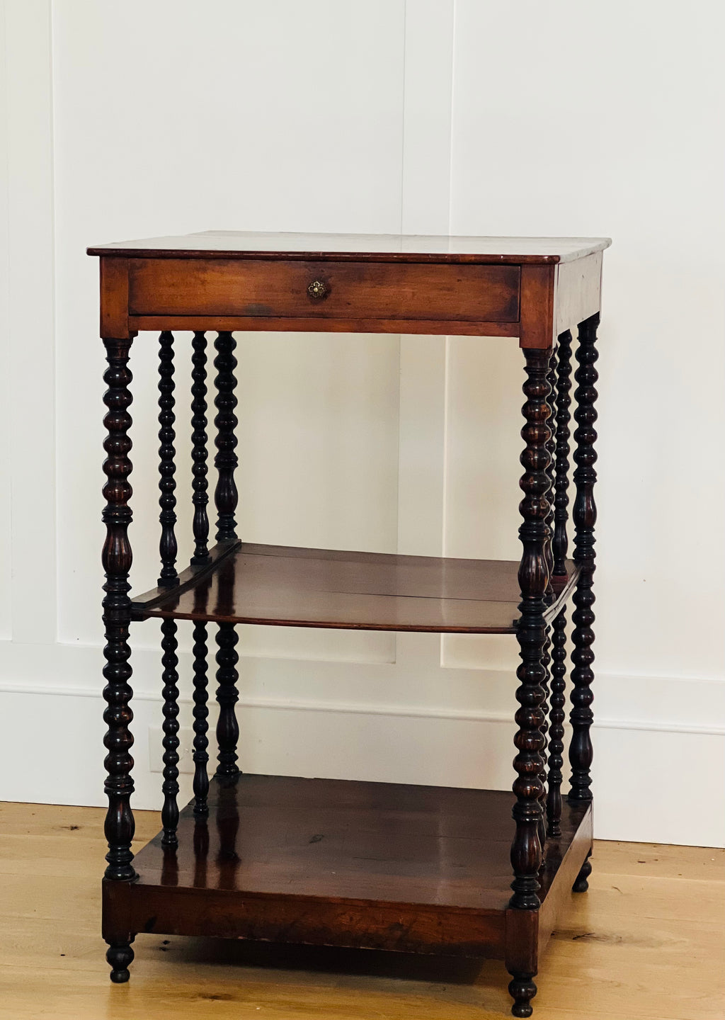 French Tiered Barley Twist Etagere
