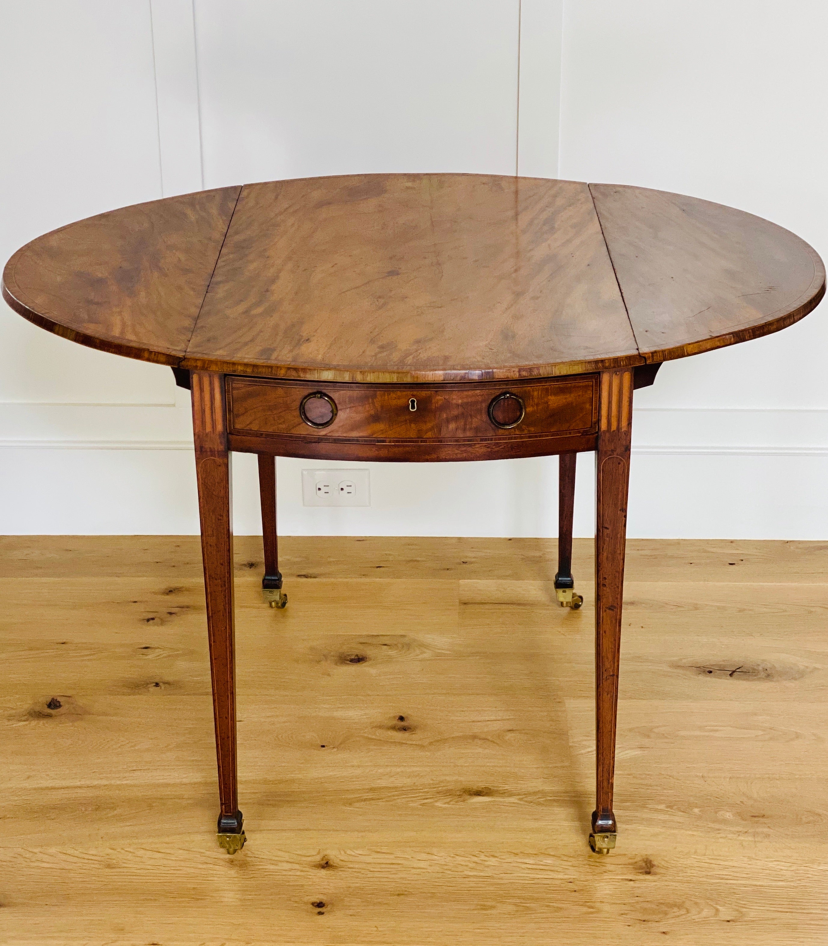 Antique George III Inlaid Pembroke Table from the Estate of Mario Buatta