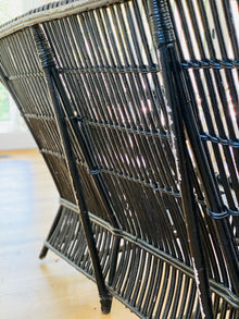 Antique Stick Wicker Sofa, c. 1920s
