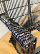Antique Stick Wicker Sofa, c. 1920s