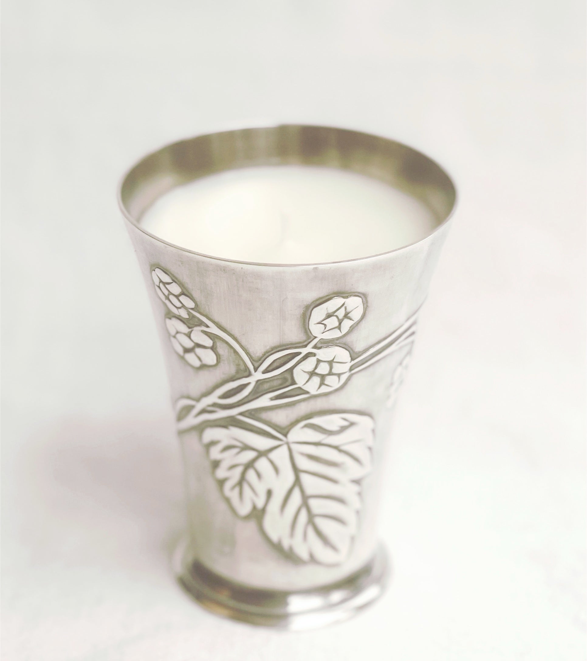 Christofle Silverplate Cup Scented Candle in Fruit Garden