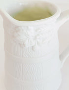 Tiffany Bisque Barrell Creamer and Sugar Set