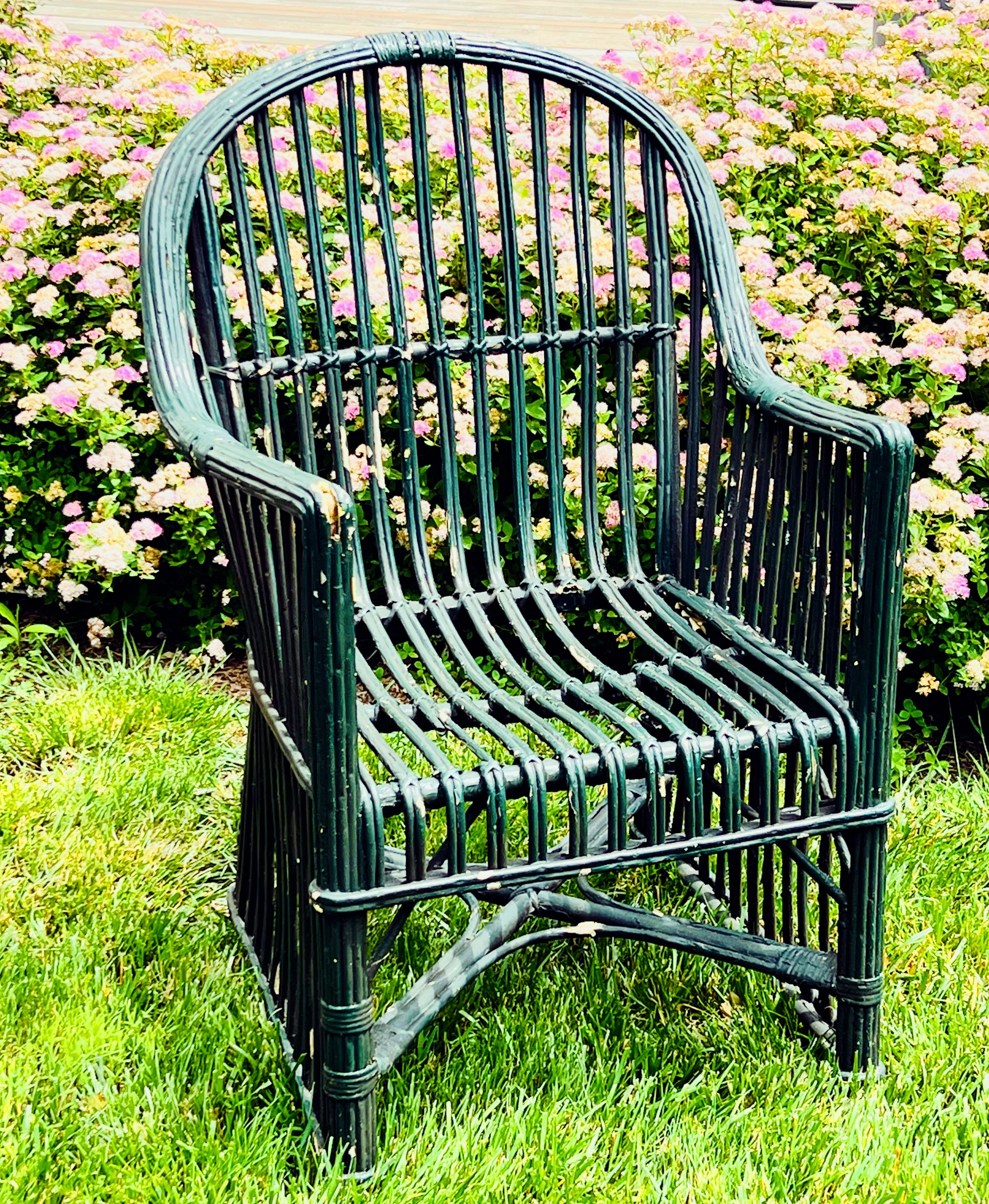Vintage Stick Wicker Chair