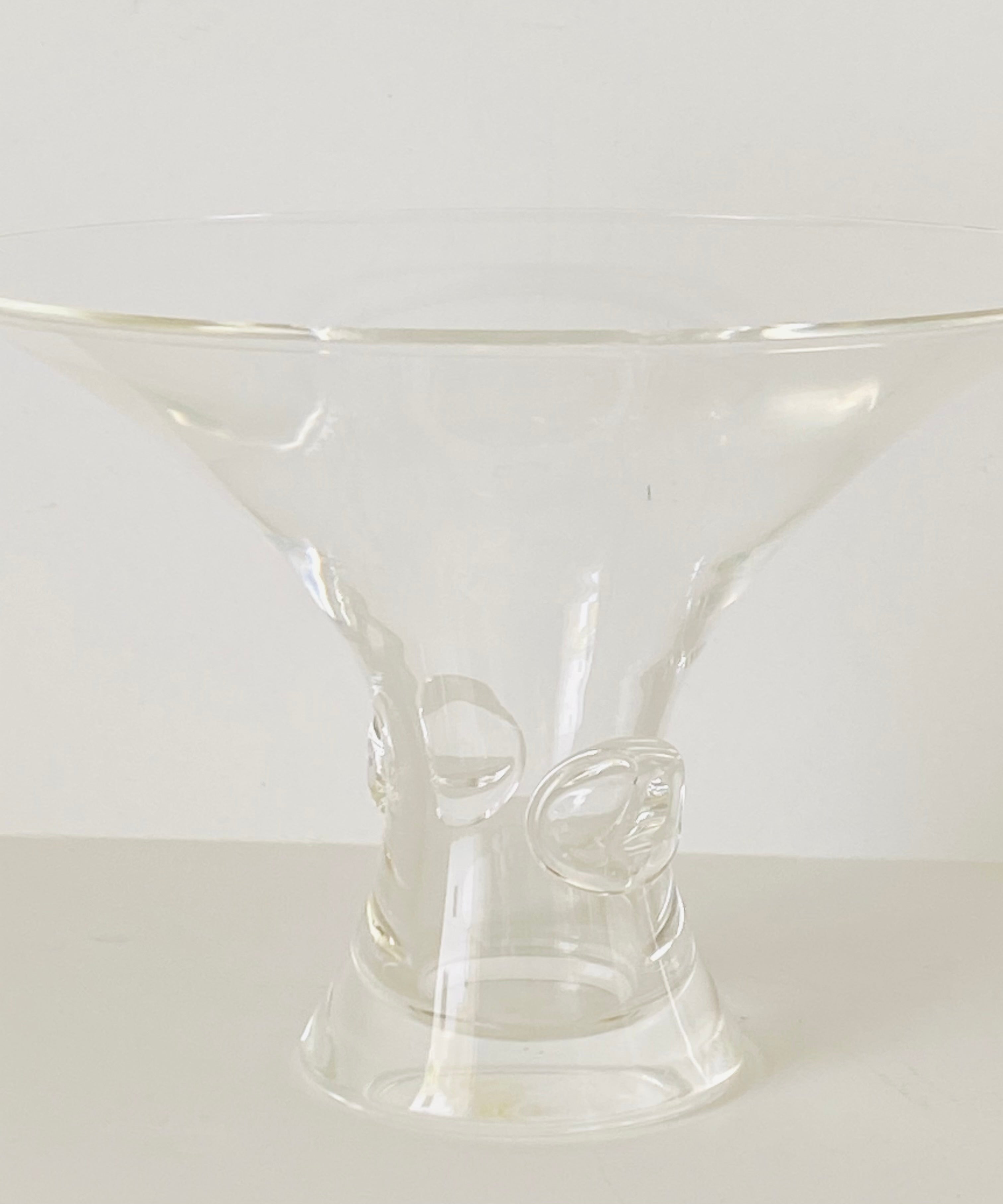 Steuben Crystal Thumbprint Vase