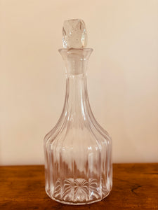 Antique Cut Glass Decanter with Stopper