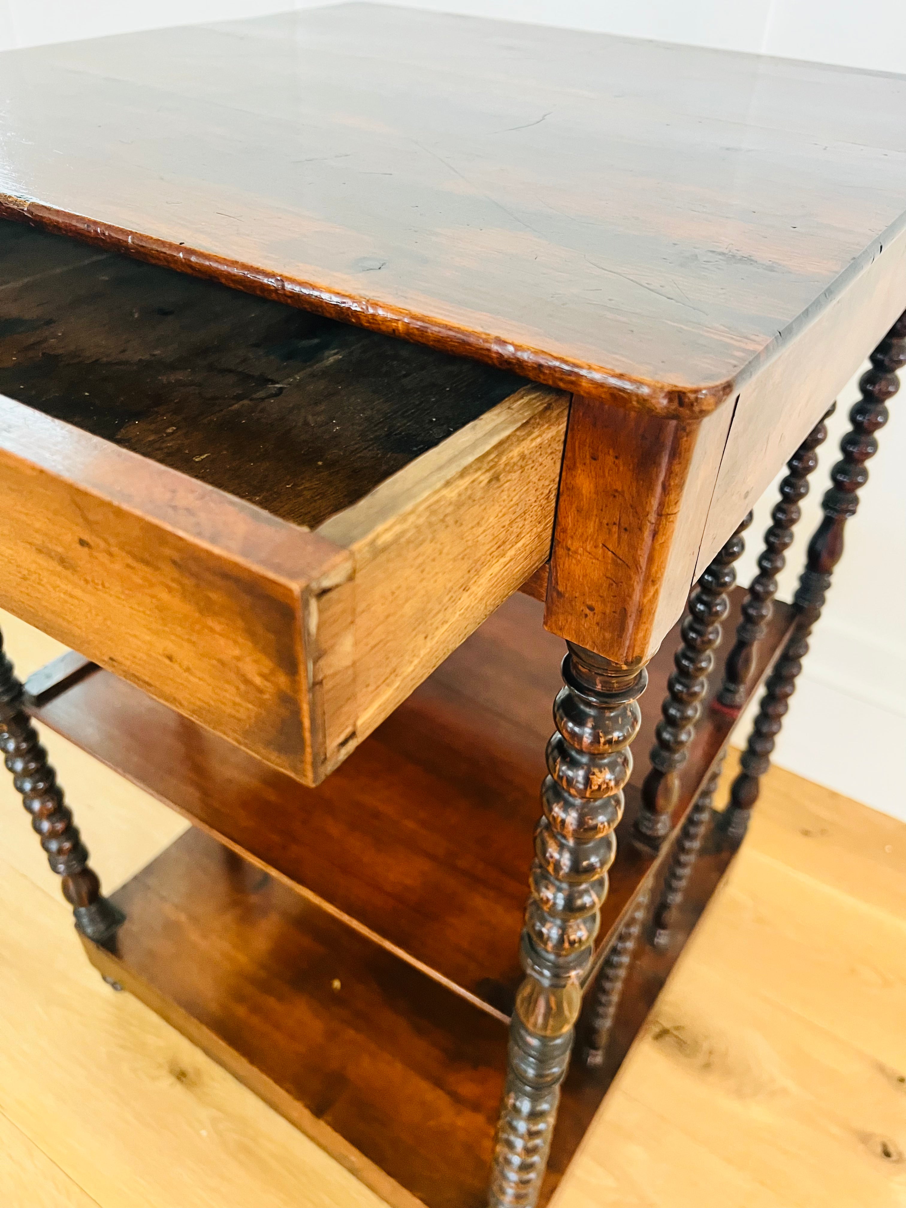 French Tiered Barley Twist Etagere