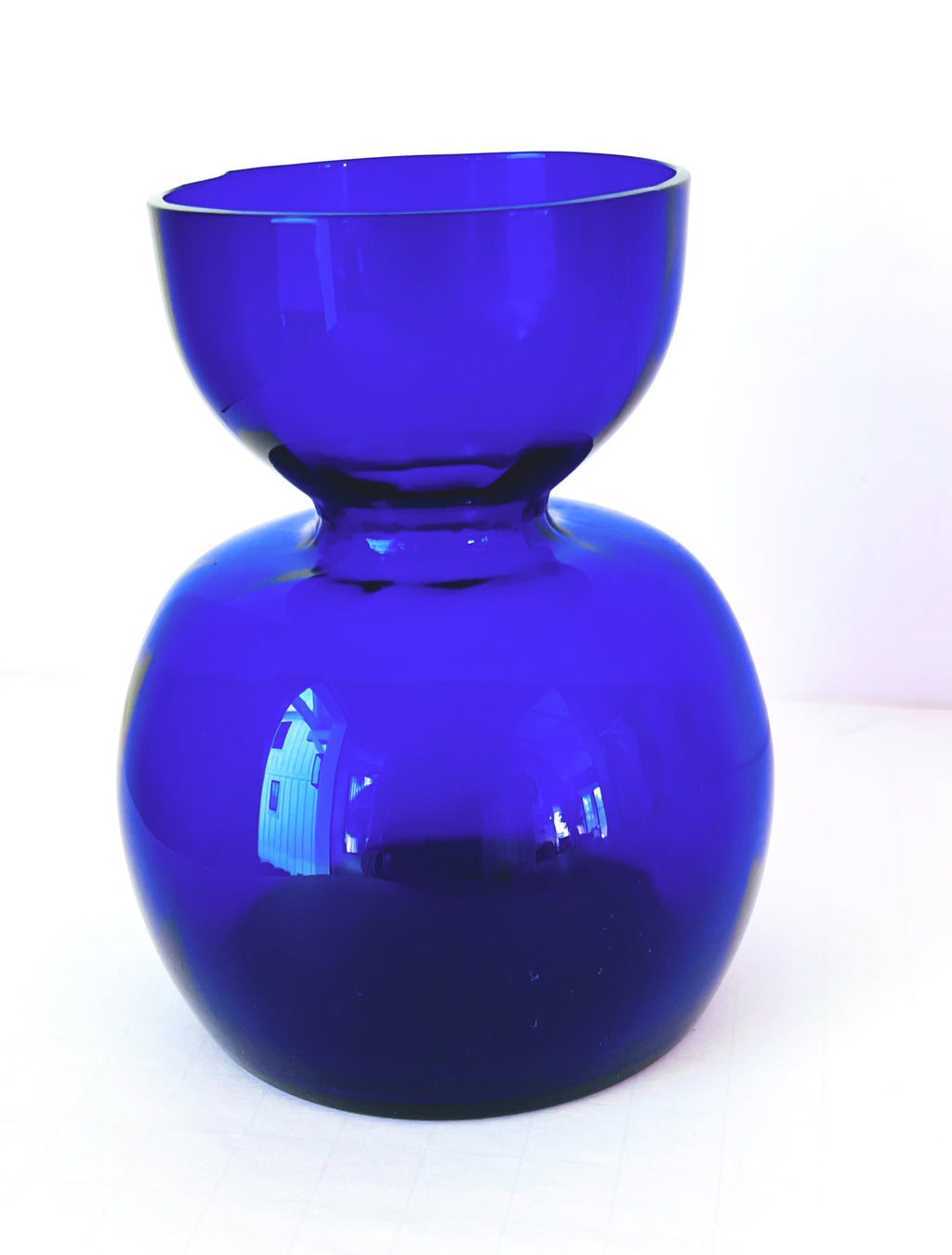 Vintage Glass Bulb Forcer, Cobalt Blue